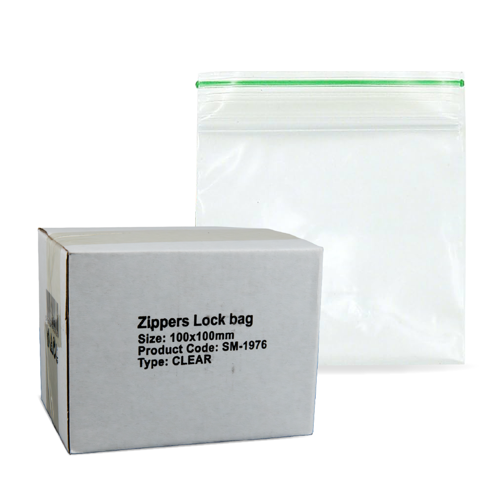 SPARKYS ZIPPER LOCK BAG CLEAR 100x100