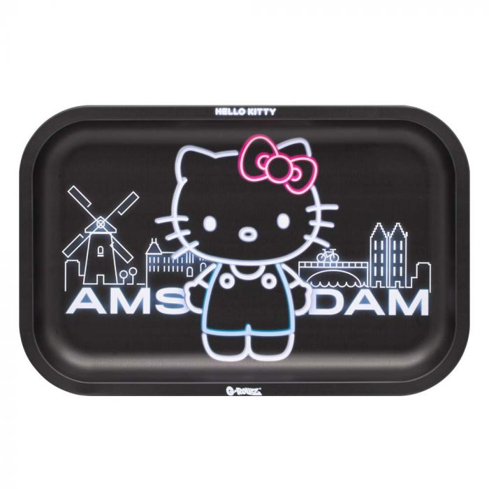 G-Rollz Hello Kitty Medium Rolling Tray - Amsterdam Black