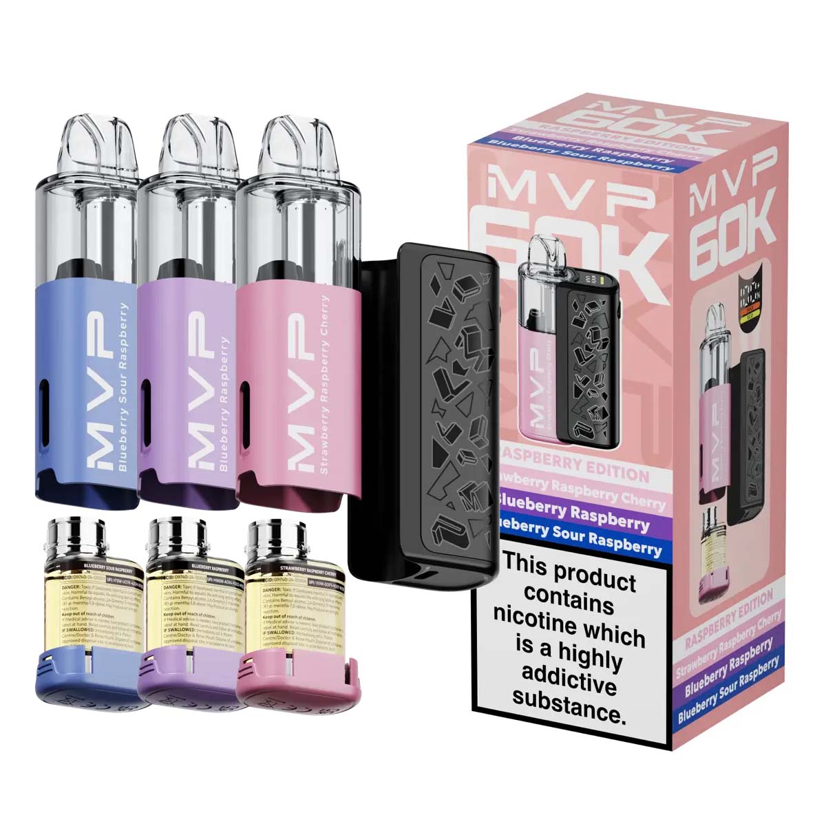 Innokin MVP 60K Pre-Filled Vape Kits: Raspberry Edition