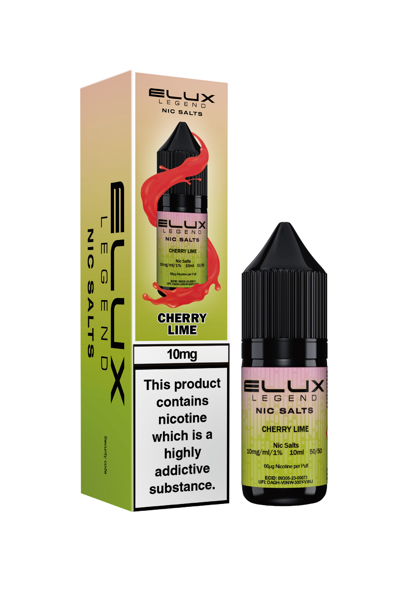 Elux Legend Nic Salts: Cherry Lime - 20mg (10 Pack)