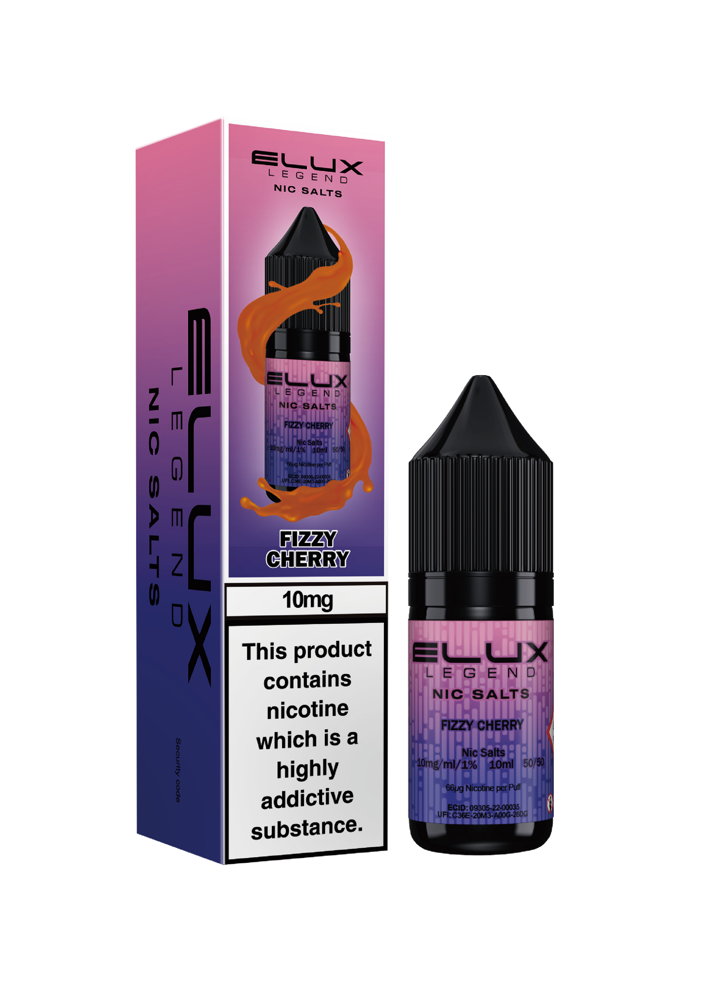 Elux Legend Nic Salts: Fizzy Cherry - 20mg (10 Pack)