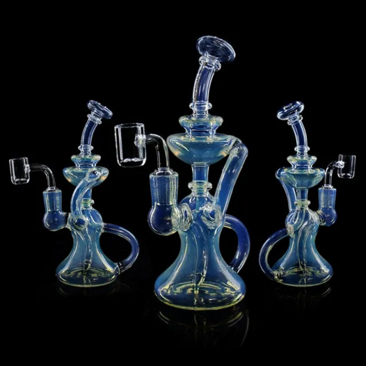 Phoenix Star: 8" Recycler Dab Rig With Quartz Banger