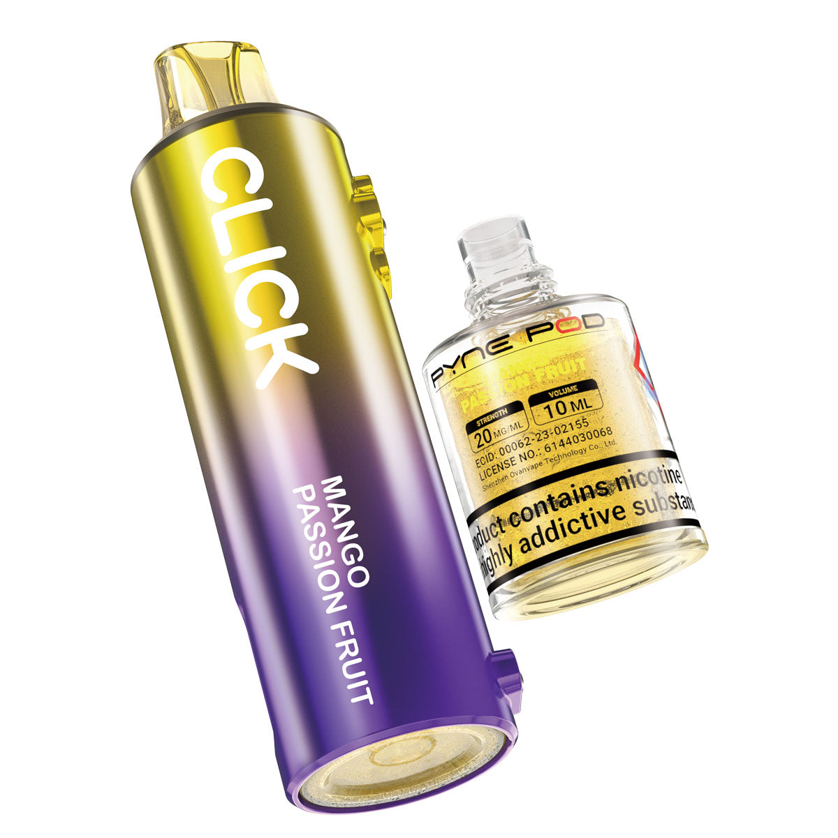 Pyne Pod Click 10K Refill Pods: Mango Passionfruit - 20mg