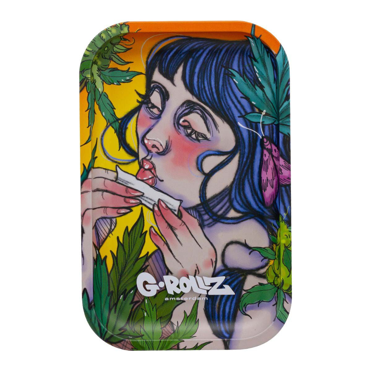 G-Rollz Medium Rolling Tray - Moth Lick