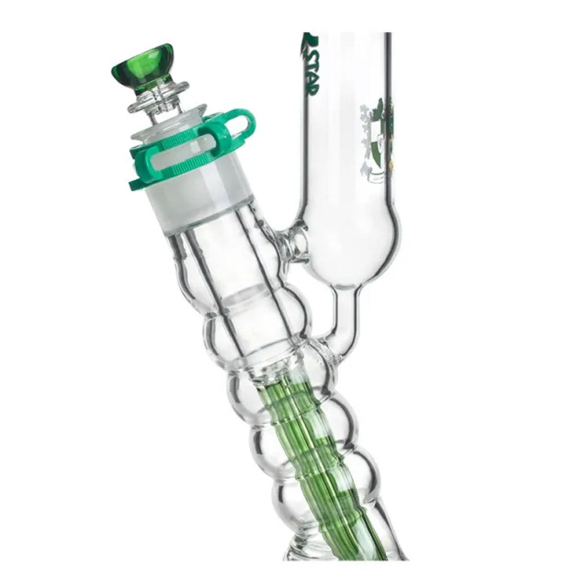 Phoenix Star: 18" 5 Arm Percolator Straight Tube Bong