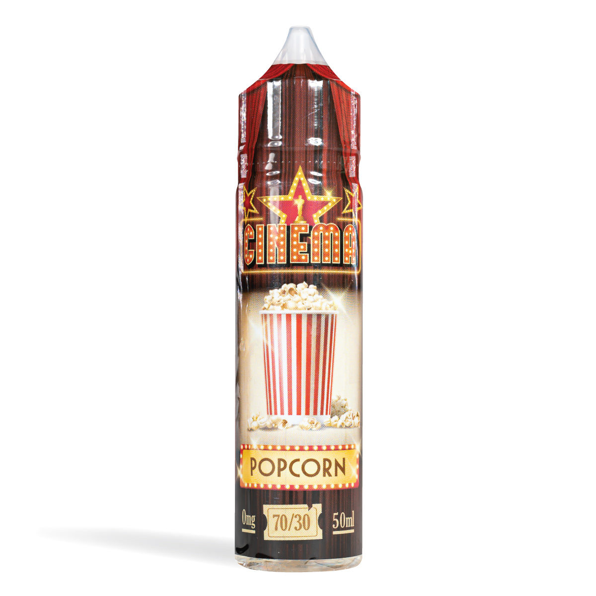 Cinema 50Ml E Liquid Shortfills Popcorn 50Ml