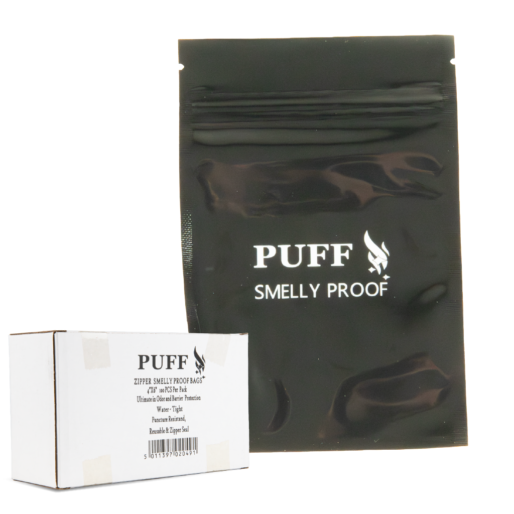 Sparkys Zipper Black Smelly Proof Bags 4"x 6" (100 Pack)