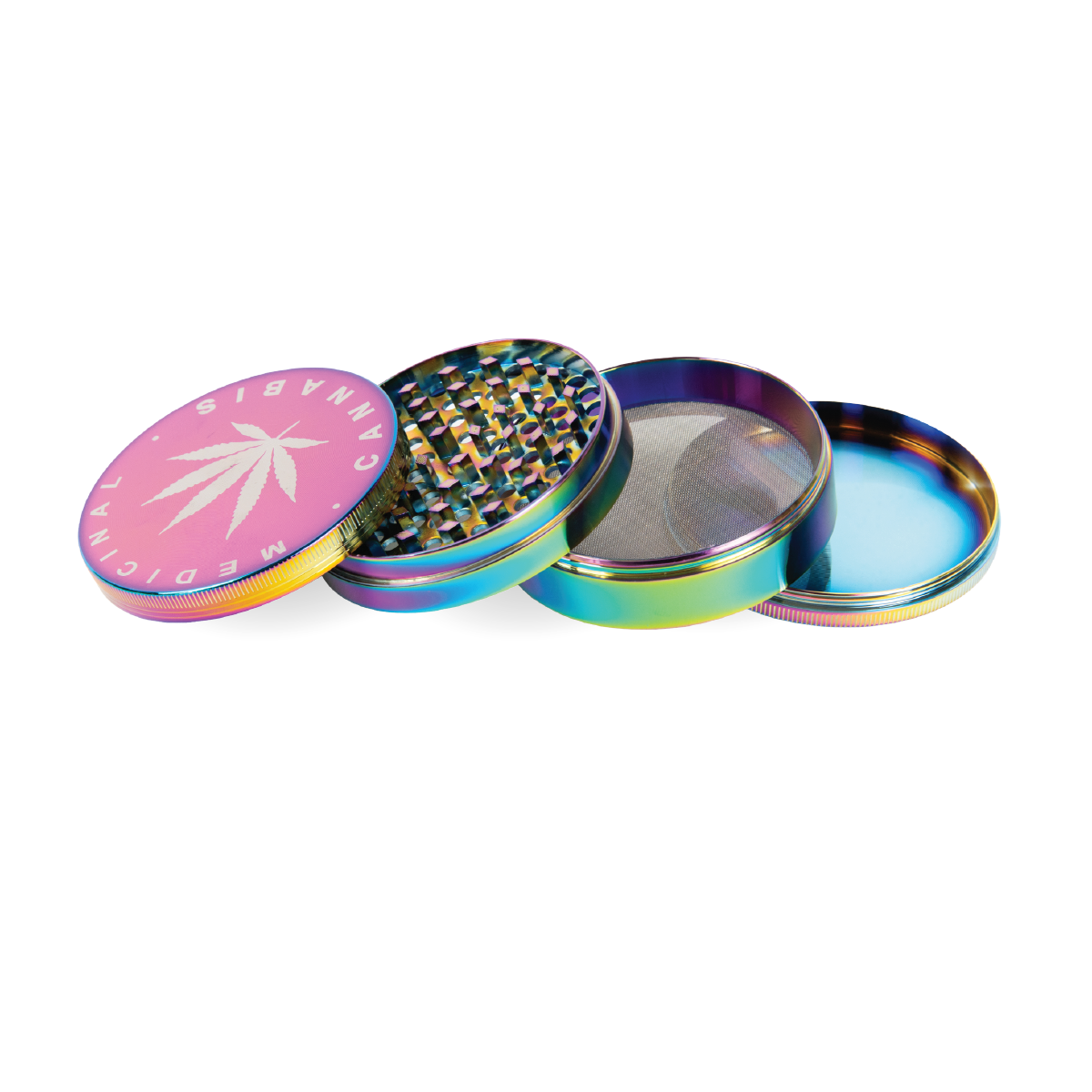 Sparkys XL Metal Grinders: Rainbow - 3 Part (6 Pack)