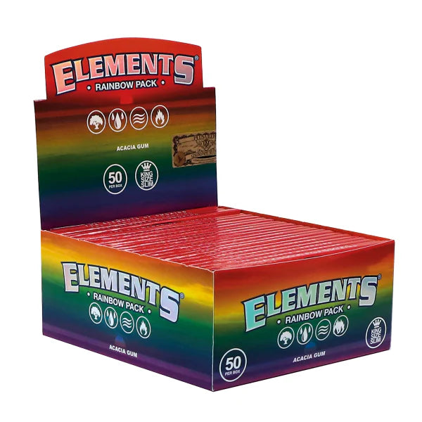 Elements King Size Slim Rainbow Rolling Papers