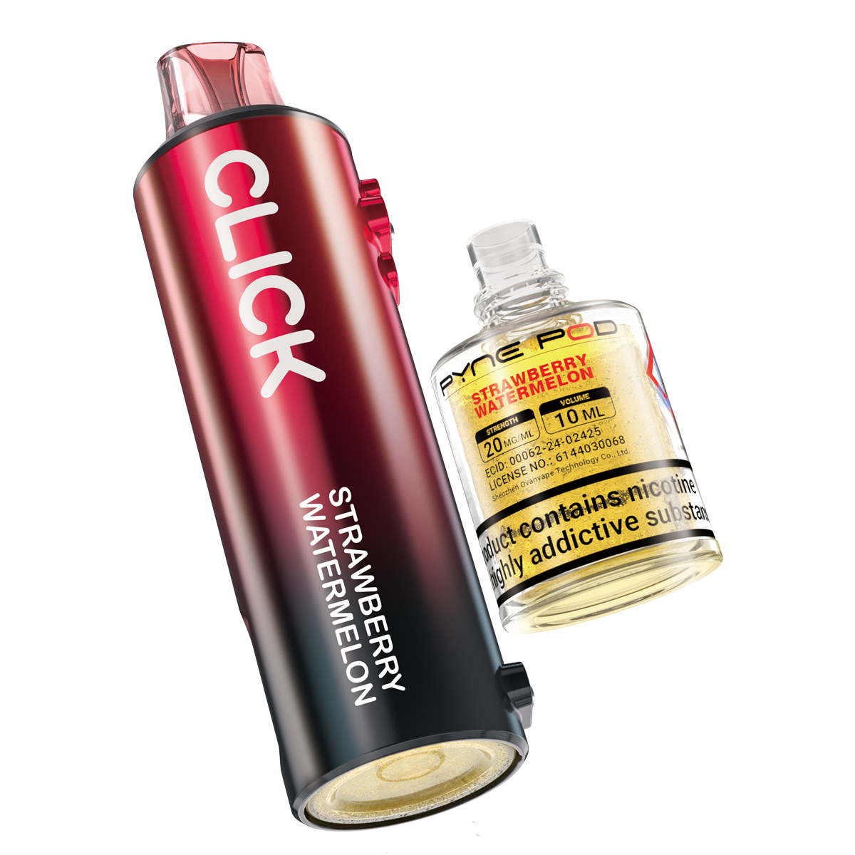 Pyne Pod Click 10K Refill Pods: Strawberry Watermelon - 20mg