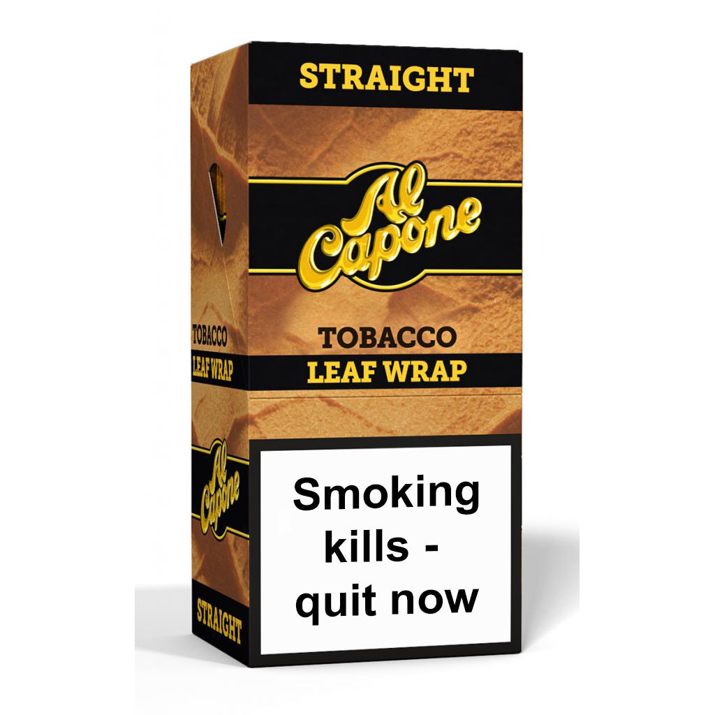 Al Capone Tobacco Leaf Wraps - Straight (Full Box)