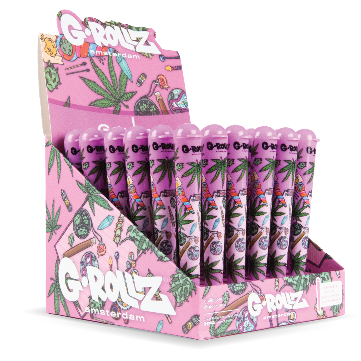 G-Rollz Pink Cone Holders 36 Pack