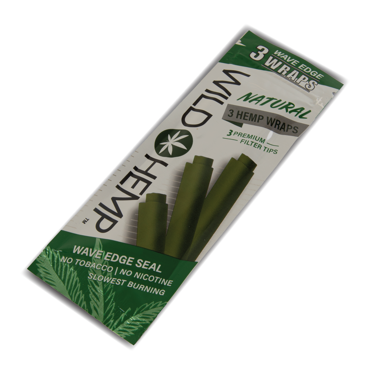 CDU Wild Hemp: 3 Hemp Wraps - Natural (20 Pack)