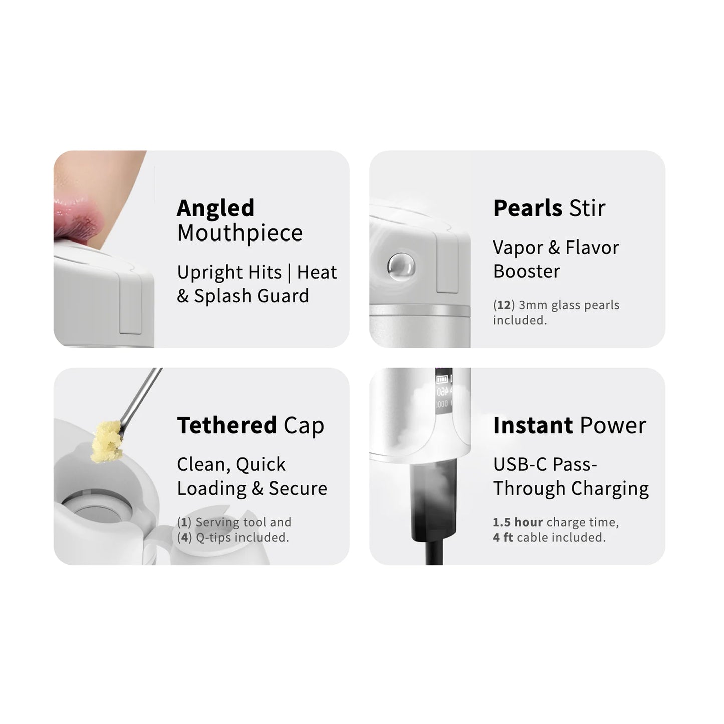 Yocan Black Pocket Concentrate Vaporizer: Quicksilver (Single Piece)