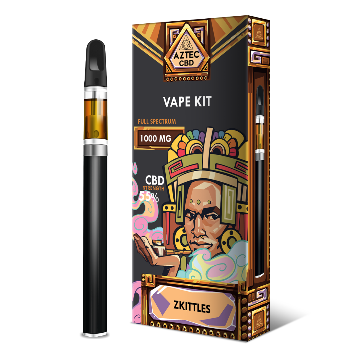 Aztec 55% CBD Vaping Kit - Zkittlez