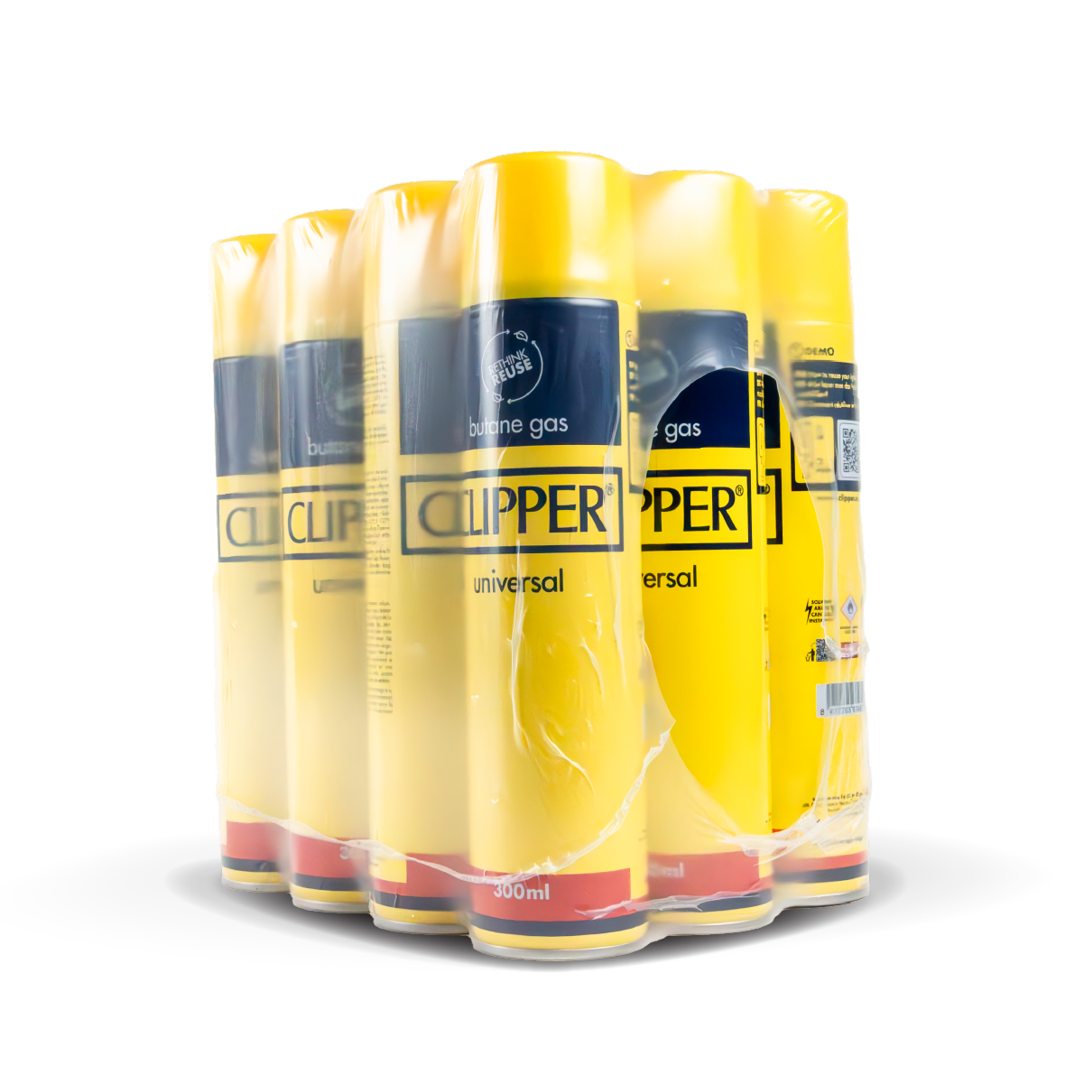 Clipper Butane Lighter Gas: 300ml (12 Pack)