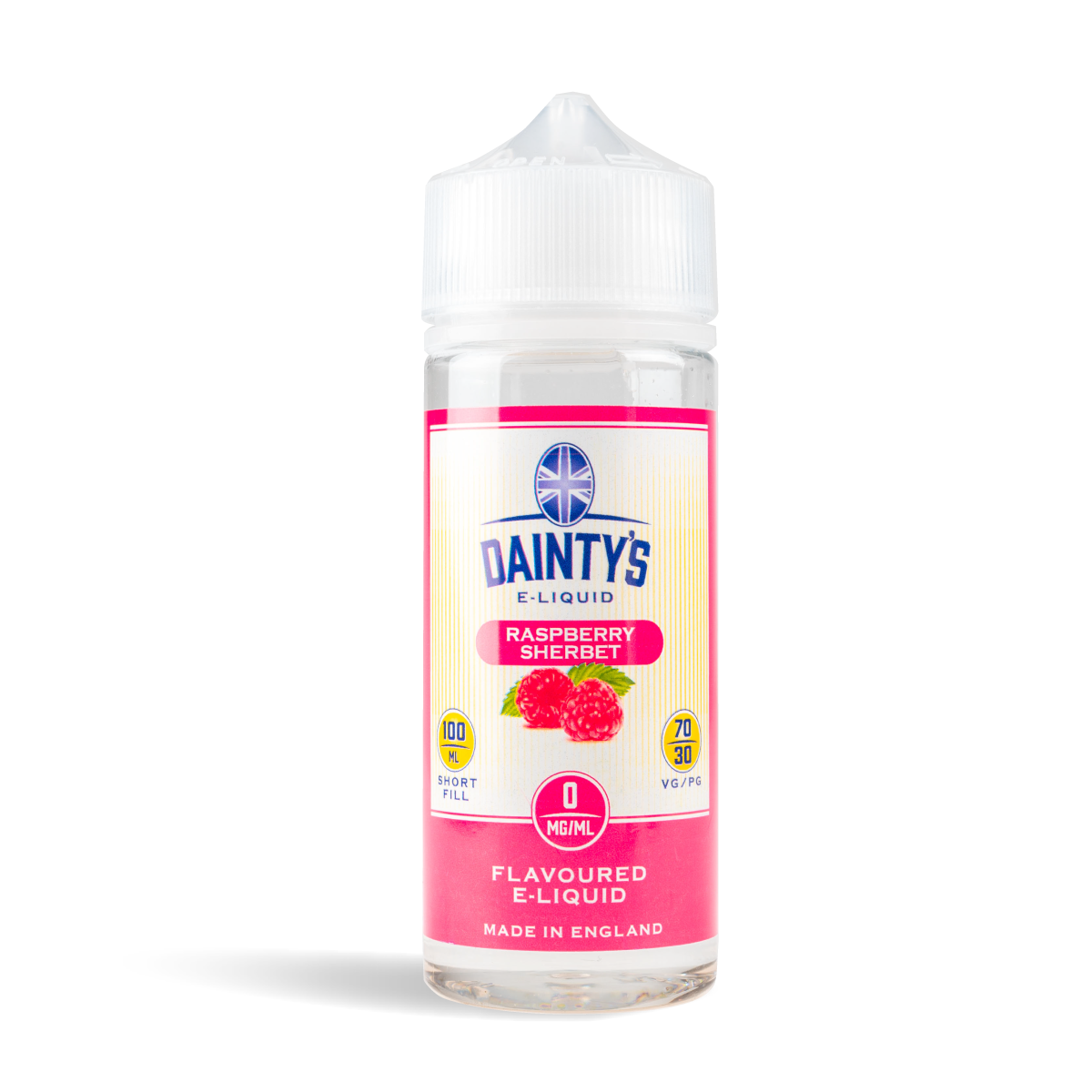 Dainty'S 100Ml E Liquid Shortfills Raspberry Sherbet 100Ml