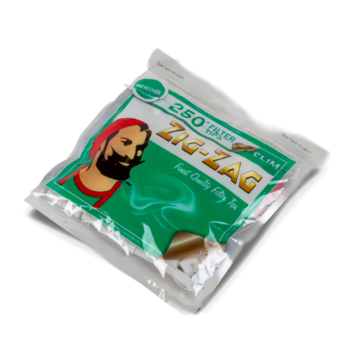 Zig Zag Filters: Menthol - Slim (Bag of 250 Tips)