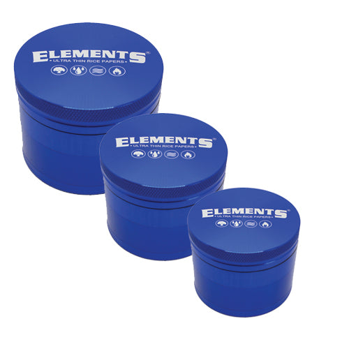 Elements 4-Part Metal Grinder - Blue