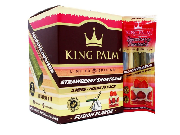 King Palm Terpene Infused Leaf Rolls (1gram) - Strawberry Shortcake