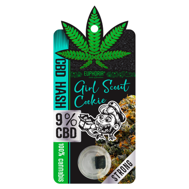 Euphoria Girl Scout Cookies CBD Hash (9%) - 1g-Euphoria-Blazed Wholesale