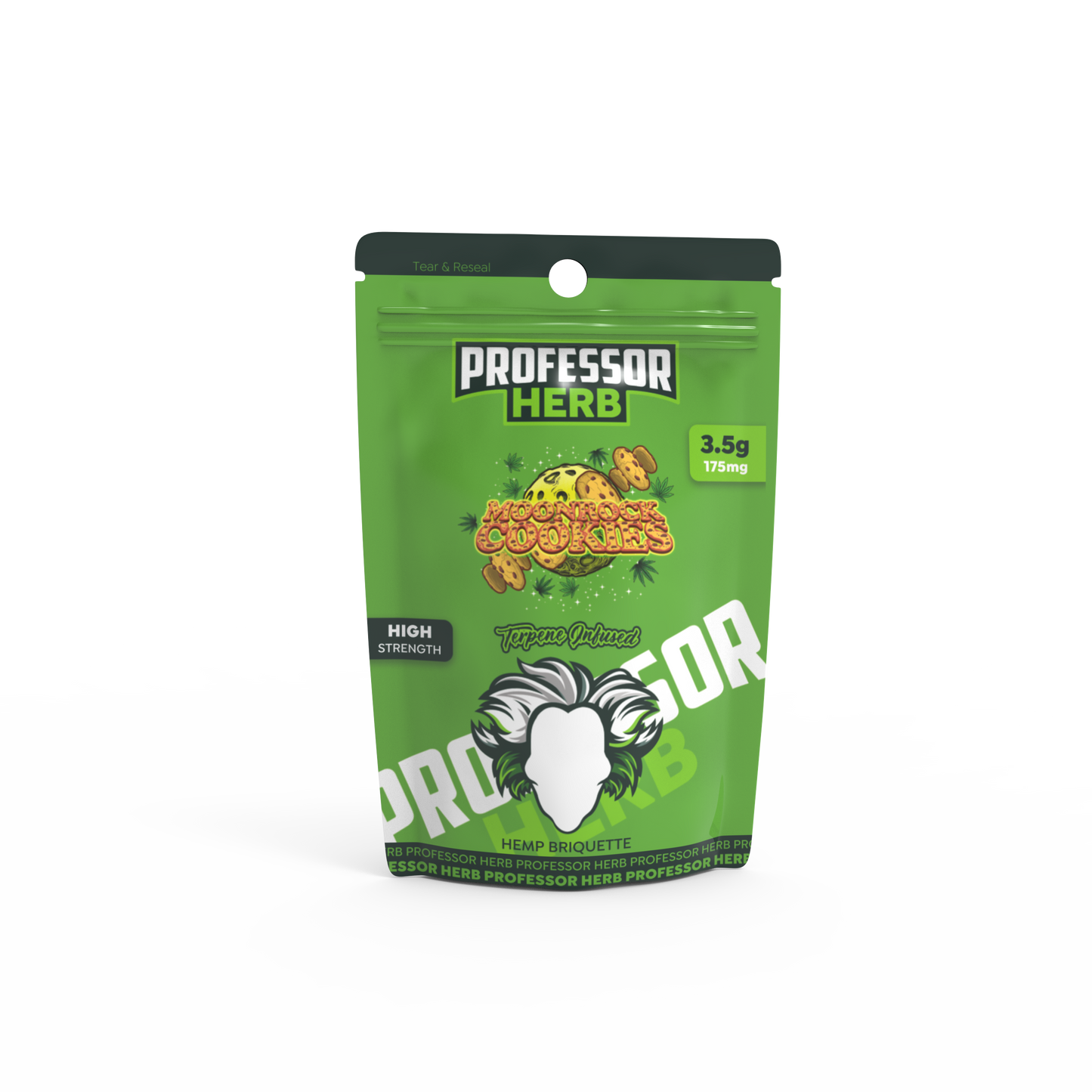 Professor Herb Hemp Briquette Hash (3.5g) - Moonrock Cookies