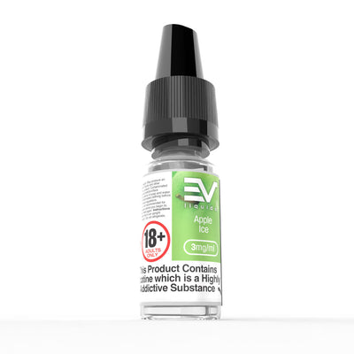 EV 10ml E-Liquids: Apple Ice - 3mg Freebase (10 Pack)