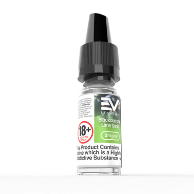 EV 10ml E-Liquids: Blackcurrant Lime Soda - 6mg Freebase (10 Pack)