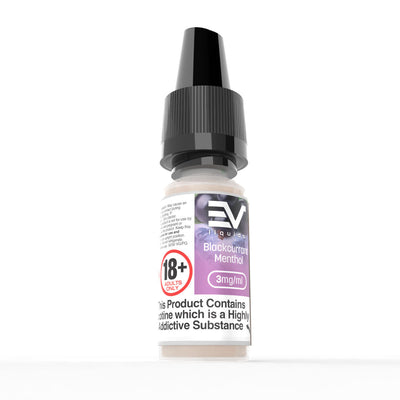 EV 10ml E-Liquids: Blackcurrant Menthol - 12mg Freebase (10 Pack)