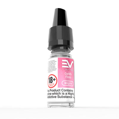 EV 10ml E-Liquids: Candyfloss - 6mg Freebase (10 Pack)