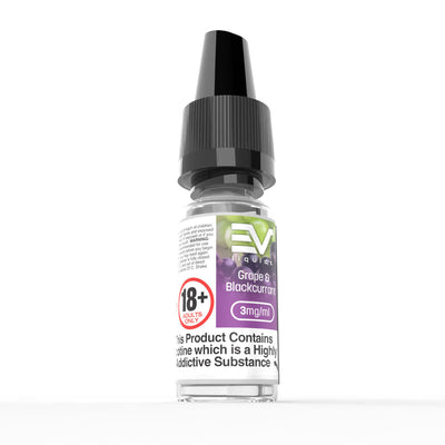 EV 10ml E-Liquids: Grape & Blackcurrant - 3mg Freebase (10 Pack)