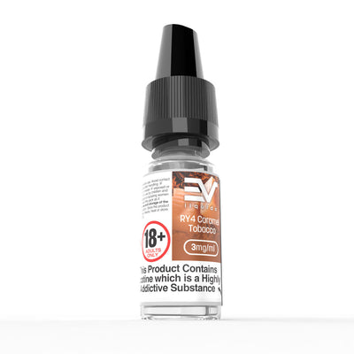 EV 10ml E-Liquids: RY4 Caramel Tobacco - 12mg Freebase (10 Pack)