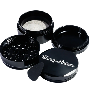 Blazy Susan 4 Piece 2.5" Grinder - Black