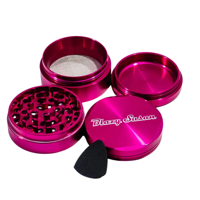 Blazy Susan 4 Piece 2.5" Grinder - Hot Pink