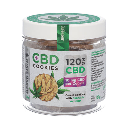 Euphoria CBD Cookies: White Widow - 120mg (Pot of 12)