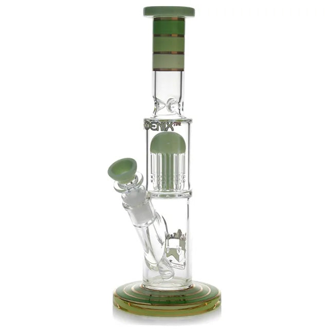 Phoenix Star: 12" Single 8 Arm Percolator Glass Bong