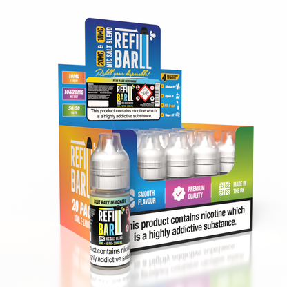 Refill Bar Salts Blue Razz Lemonade 10ml 50vg - (Pack Of 20)