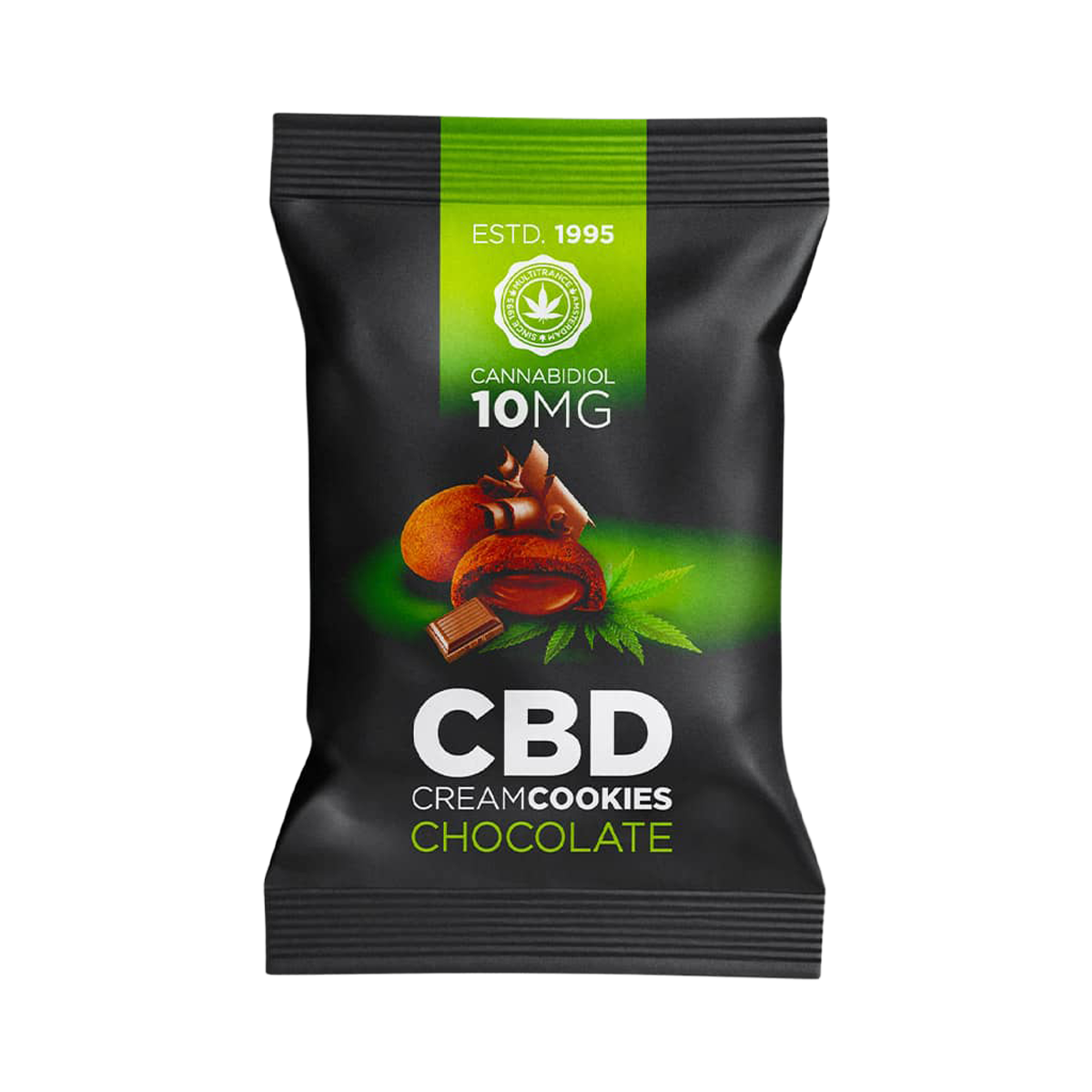 Multitrance: CBD Chocolate Cream Cookies 10MG 17G (24 Pack)