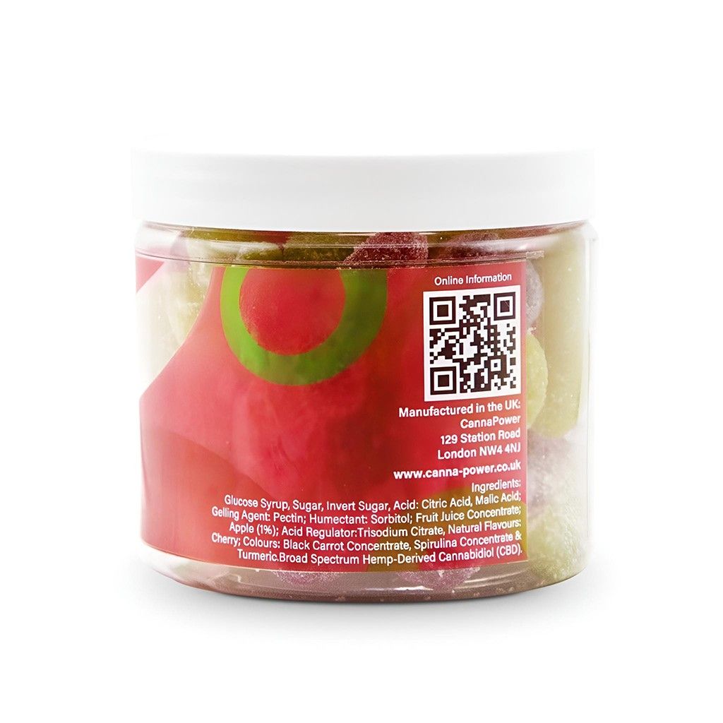 Cannapower CBD Infused Cherries - 400mg - 125g