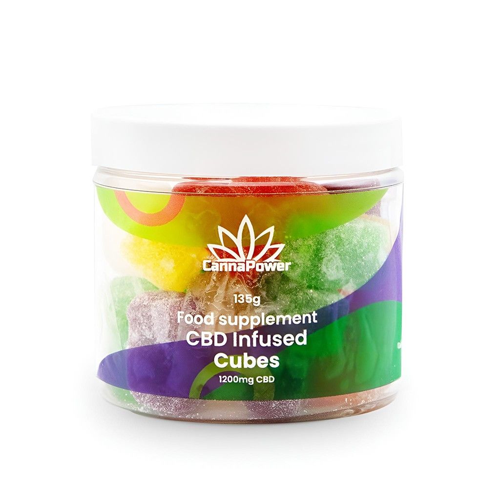 Cannapower CBD Infused Fruit Cubes - 1200mg - 125g