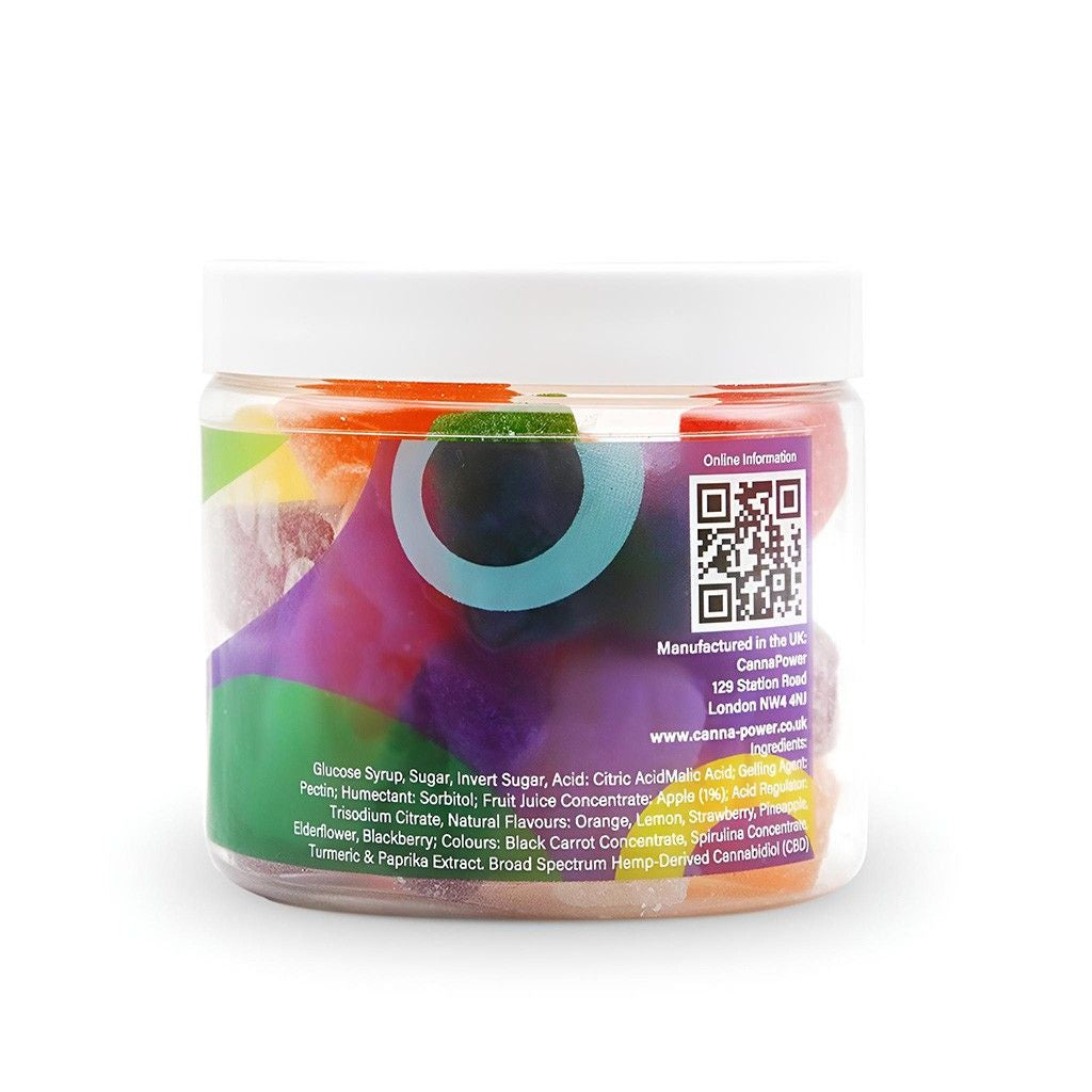 Cannapower CBD Infused Fruit Cubes - 1200mg - 125g