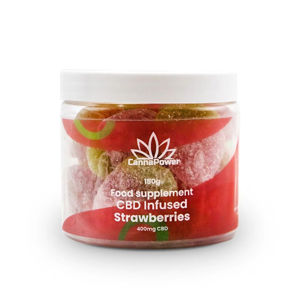 Cannapower CBD Infused Strawberries - 1200mg - 125g