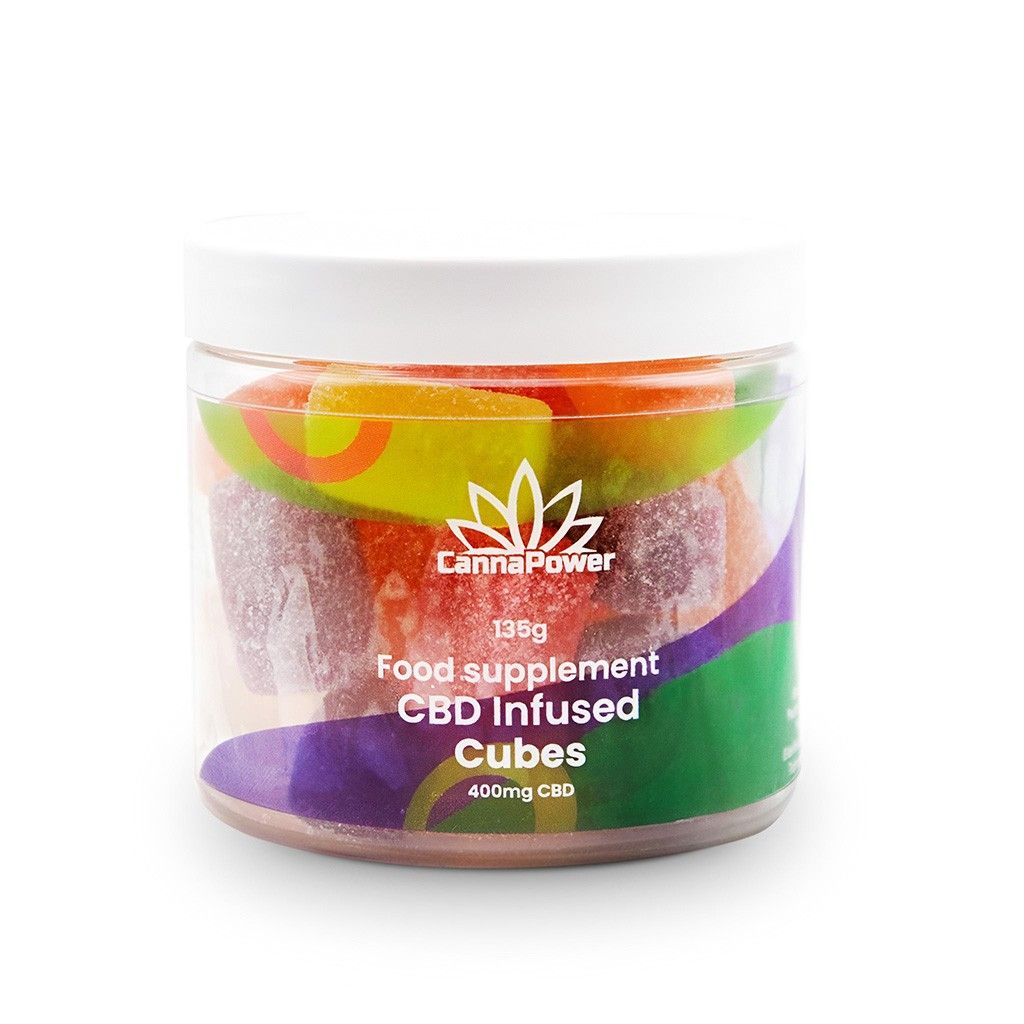 Cannapower CBD Infused Fruit Cubes - 1200mg - 125g
