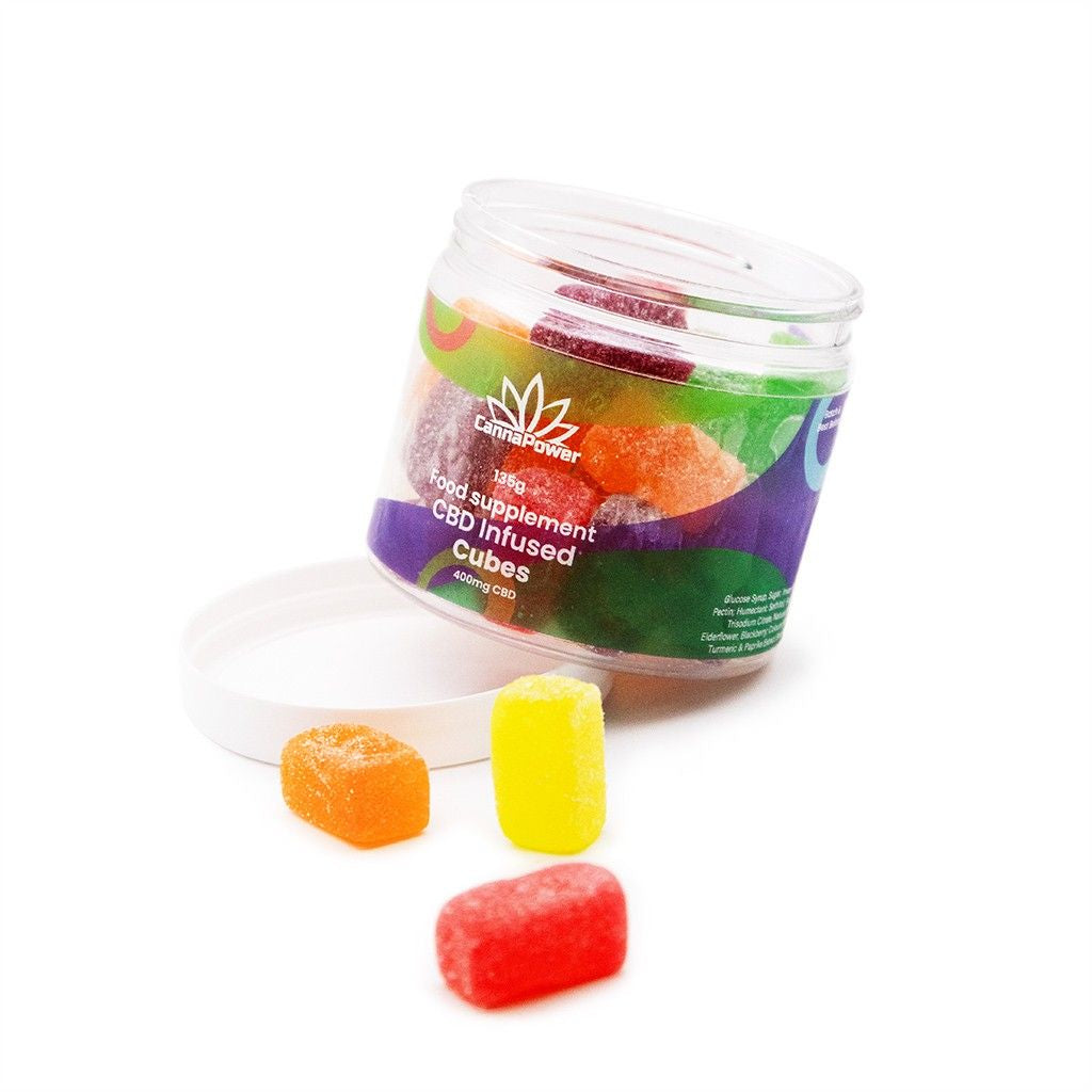 Cannapower CBD Infused Fruit Cubes - 1200mg - 125g