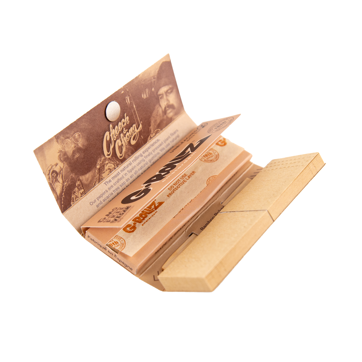 G-Rollz 'Cheech & Chong' 1-1/4 Unbleached Papers + Tips