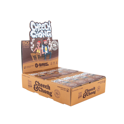 G-Rollz 'Cheech & Chong' 1-1/4 Unbleached Papers + Tips