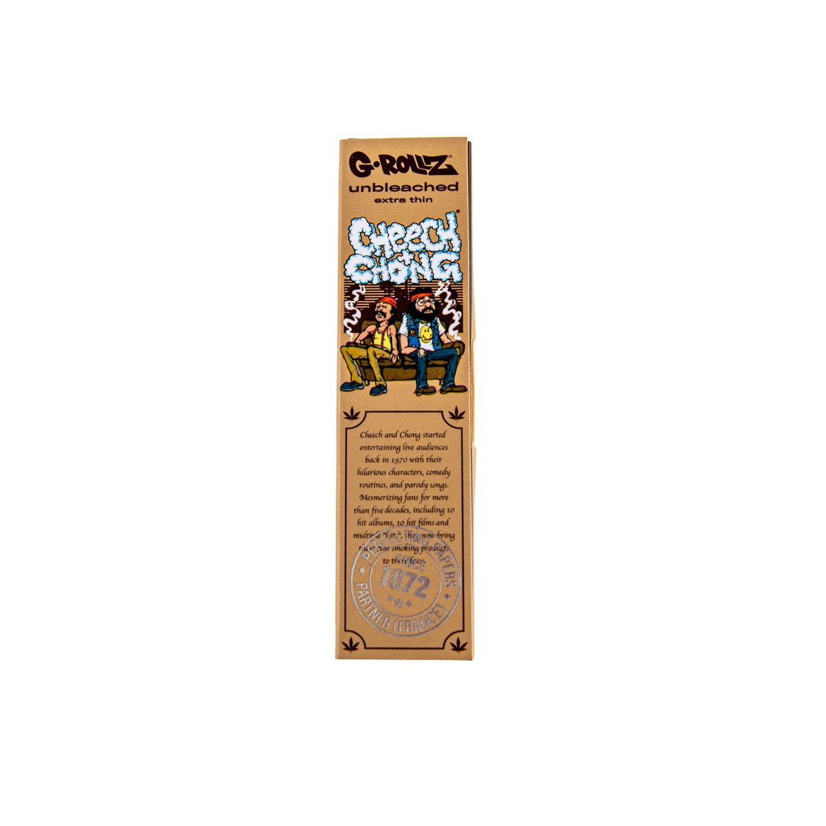 G-Rollz 'Cheech & Chong' Unbleached Rolling Papers, Tips & Poker