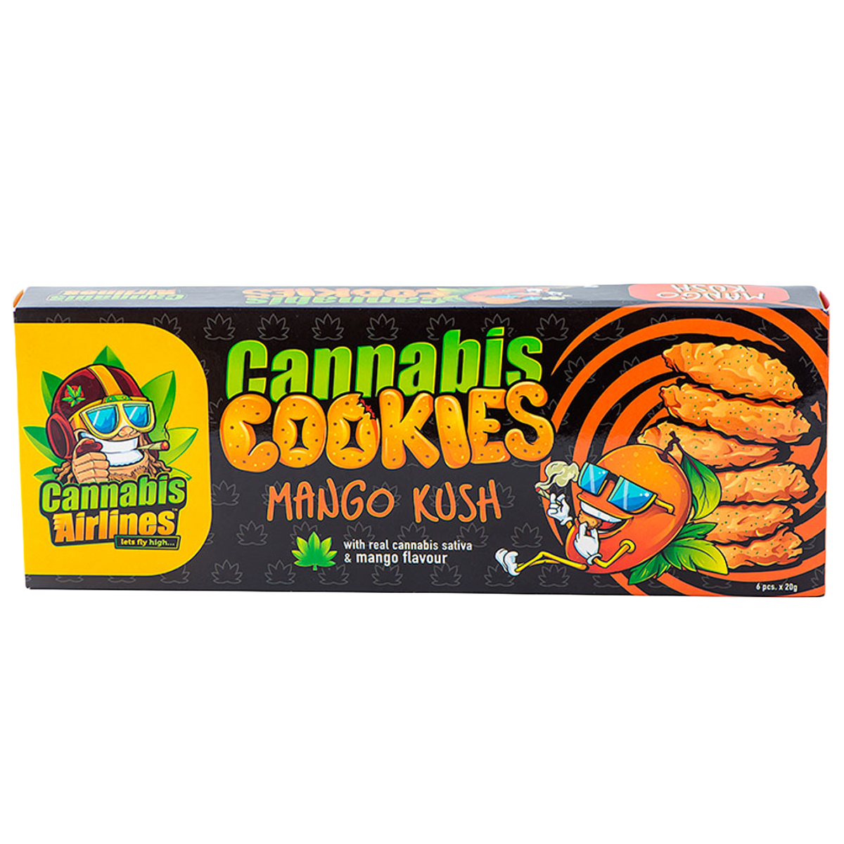 Euphoria Cannabis Airlines: Cannabis Cookies - Mango Kush (6 Pack)
