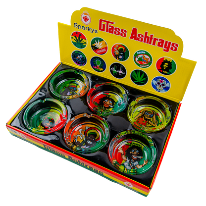 Sparkys Glass Ashtray (6 Pack)