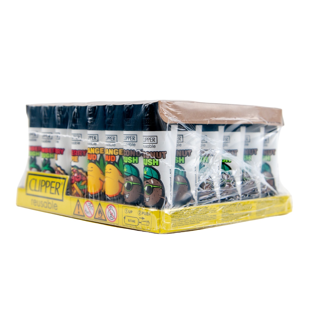 Clipper: High Tropicool BW Lighters (48 Pack)